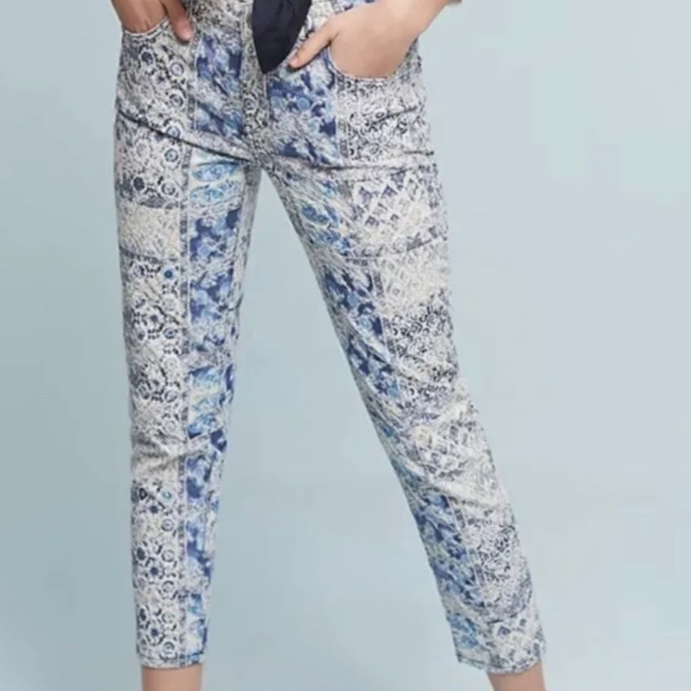 Pilcro and the Letterpress Tapestry slim jeans